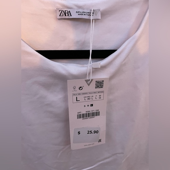 Zara Basic Bodysuit Large NWT - Picture 2 of 3